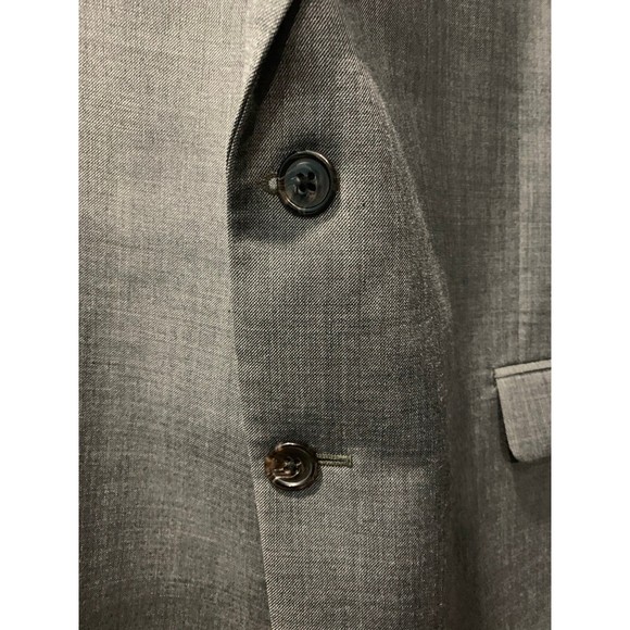 Lauren Ralph Lauren Wool Blend Button Front Men's 46S Grey Blazer - Picture 3 of 11